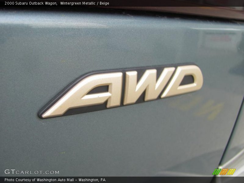 Wintergreen Metallic / Beige 2000 Subaru Outback Wagon