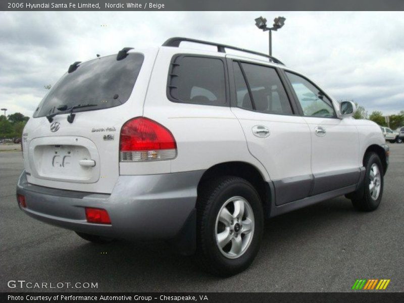Nordic White / Beige 2006 Hyundai Santa Fe Limited