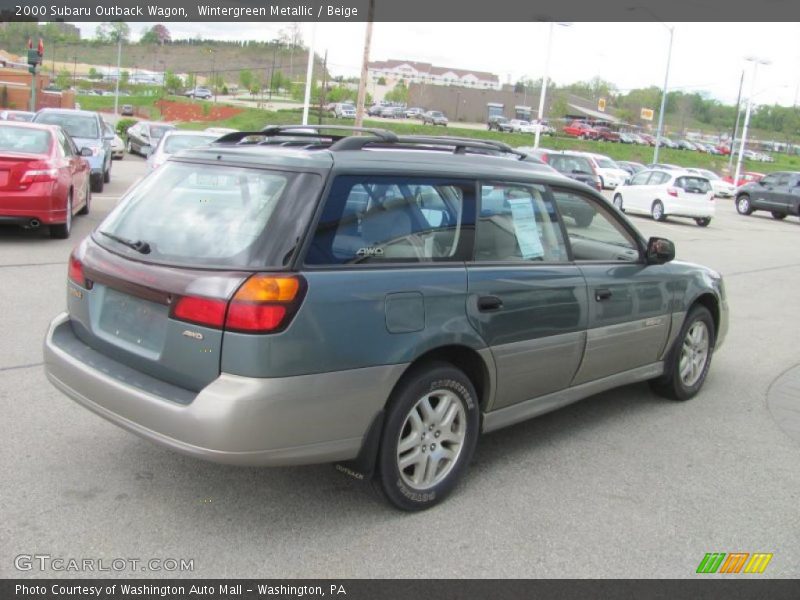 Wintergreen Metallic / Beige 2000 Subaru Outback Wagon