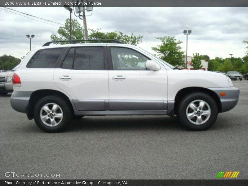 Nordic White / Beige 2006 Hyundai Santa Fe Limited