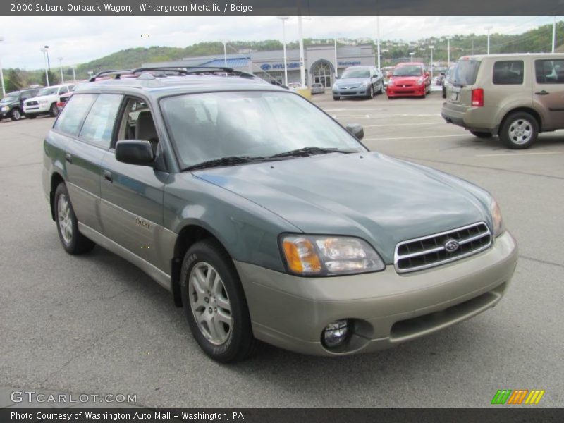 Wintergreen Metallic / Beige 2000 Subaru Outback Wagon