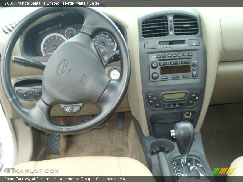Nordic White / Beige 2006 Hyundai Santa Fe Limited