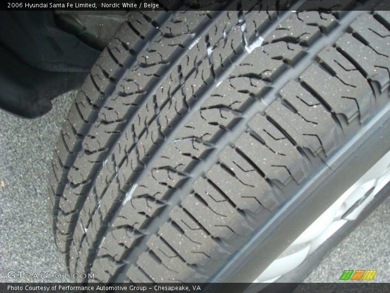 Nordic White / Beige 2006 Hyundai Santa Fe Limited
