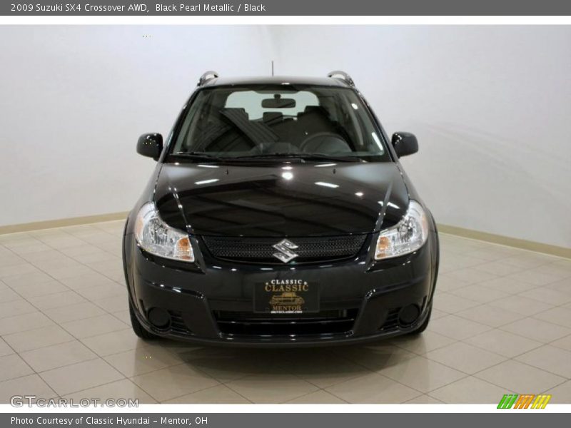 Black Pearl Metallic / Black 2009 Suzuki SX4 Crossover AWD