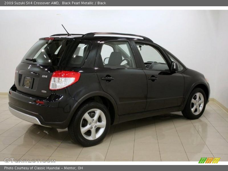 Black Pearl Metallic / Black 2009 Suzuki SX4 Crossover AWD