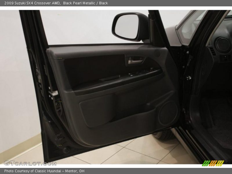 Black Pearl Metallic / Black 2009 Suzuki SX4 Crossover AWD