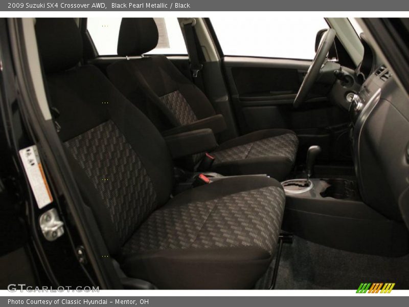 Black Pearl Metallic / Black 2009 Suzuki SX4 Crossover AWD