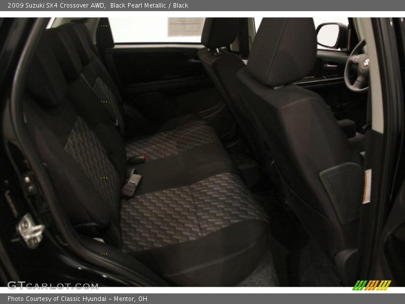 Black Pearl Metallic / Black 2009 Suzuki SX4 Crossover AWD