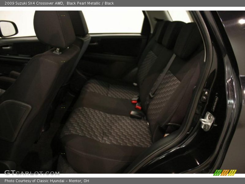 Black Pearl Metallic / Black 2009 Suzuki SX4 Crossover AWD