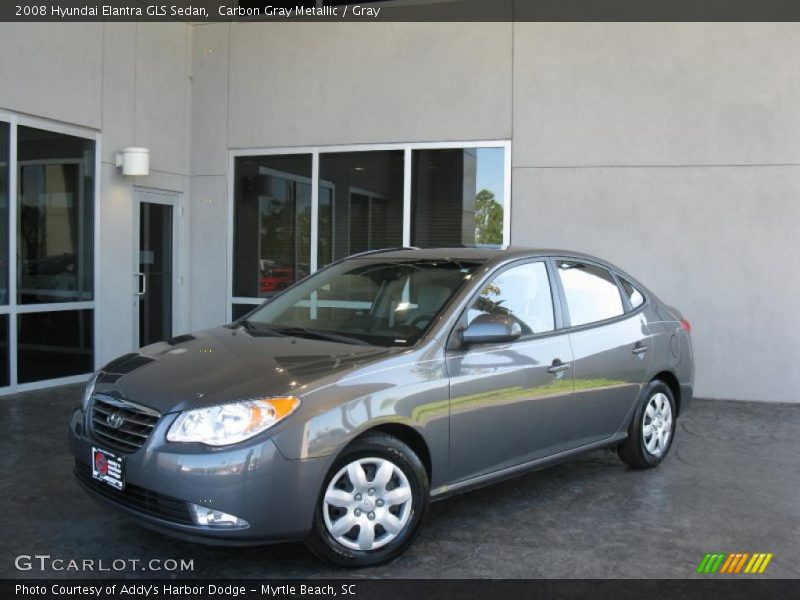 Carbon Gray Metallic / Gray 2008 Hyundai Elantra GLS Sedan