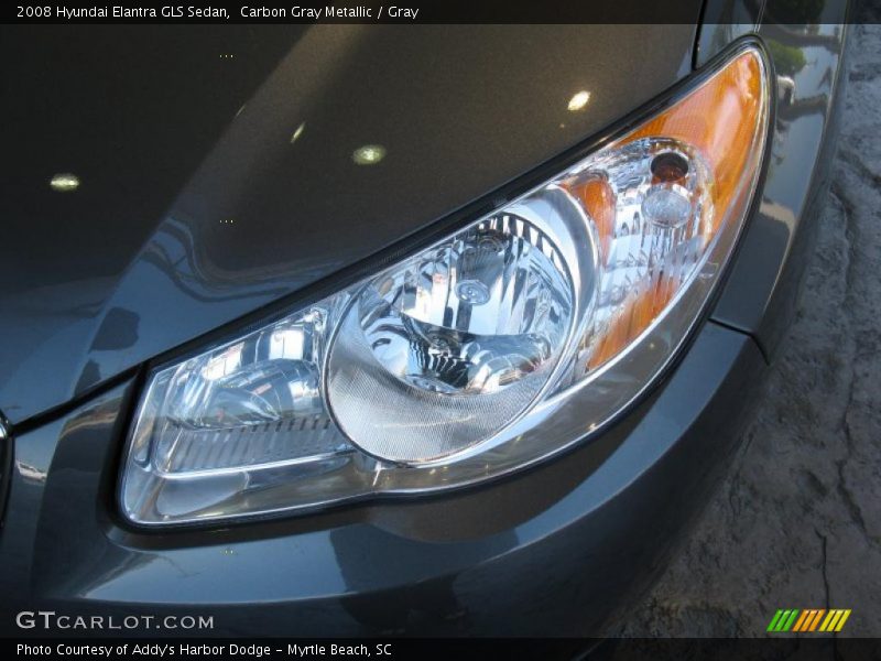 Carbon Gray Metallic / Gray 2008 Hyundai Elantra GLS Sedan