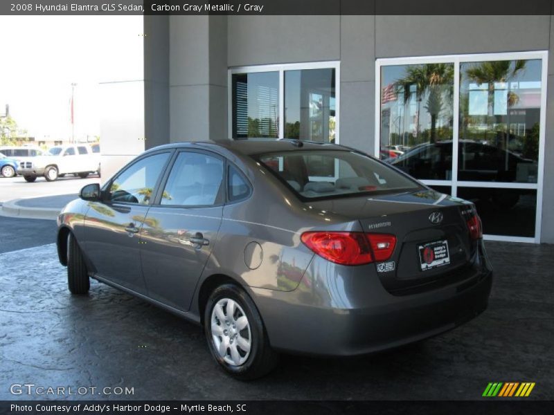 Carbon Gray Metallic / Gray 2008 Hyundai Elantra GLS Sedan