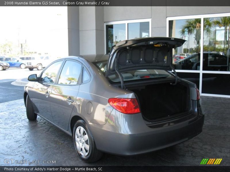Carbon Gray Metallic / Gray 2008 Hyundai Elantra GLS Sedan