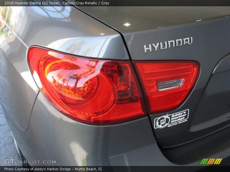 Carbon Gray Metallic / Gray 2008 Hyundai Elantra GLS Sedan