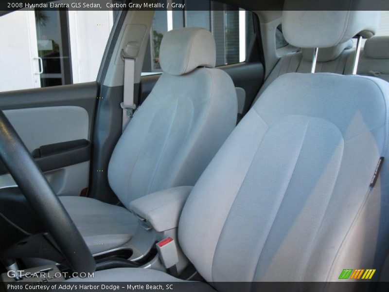 Carbon Gray Metallic / Gray 2008 Hyundai Elantra GLS Sedan