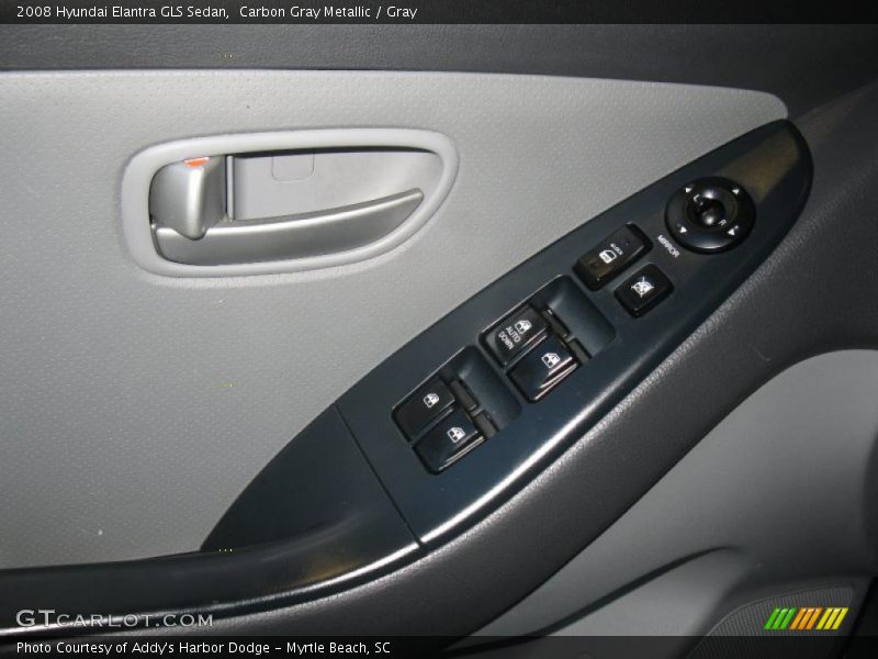 Carbon Gray Metallic / Gray 2008 Hyundai Elantra GLS Sedan