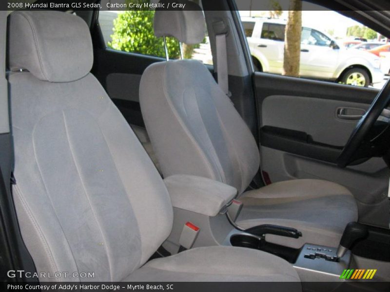 Carbon Gray Metallic / Gray 2008 Hyundai Elantra GLS Sedan