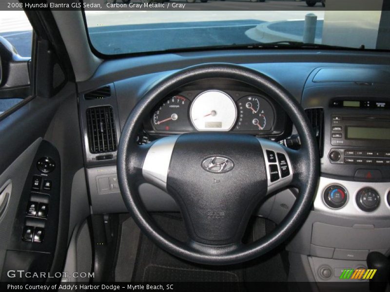 Carbon Gray Metallic / Gray 2008 Hyundai Elantra GLS Sedan