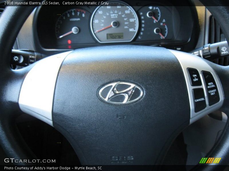 Carbon Gray Metallic / Gray 2008 Hyundai Elantra GLS Sedan