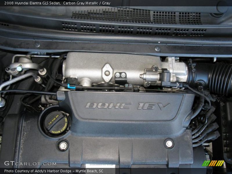 Carbon Gray Metallic / Gray 2008 Hyundai Elantra GLS Sedan