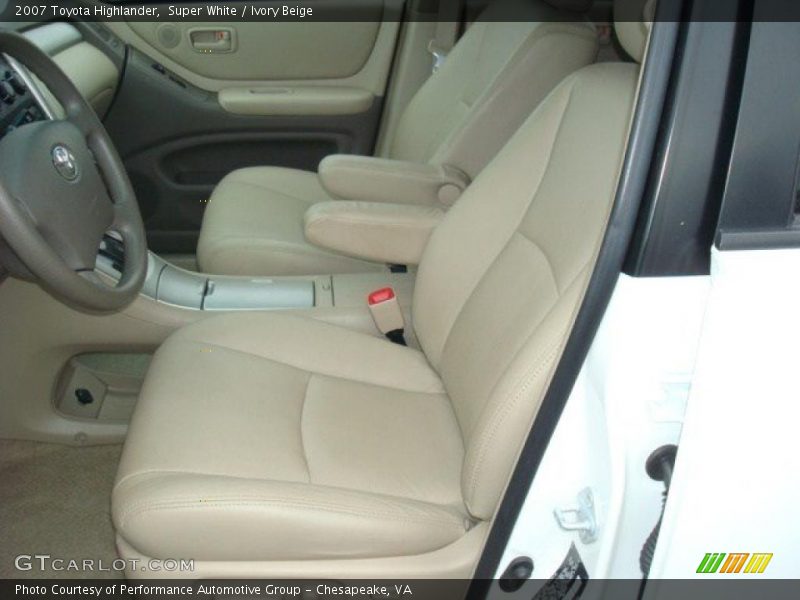 Super White / Ivory Beige 2007 Toyota Highlander