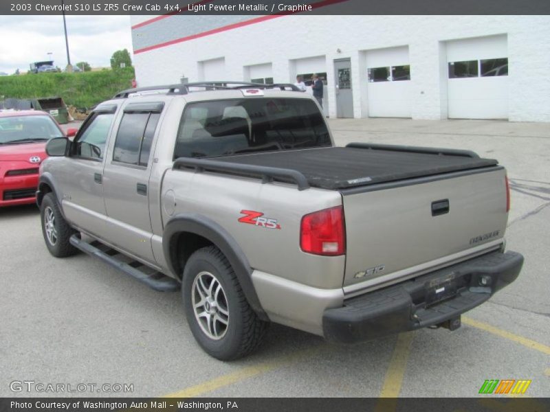 Light Pewter Metallic / Graphite 2003 Chevrolet S10 LS ZR5 Crew Cab 4x4