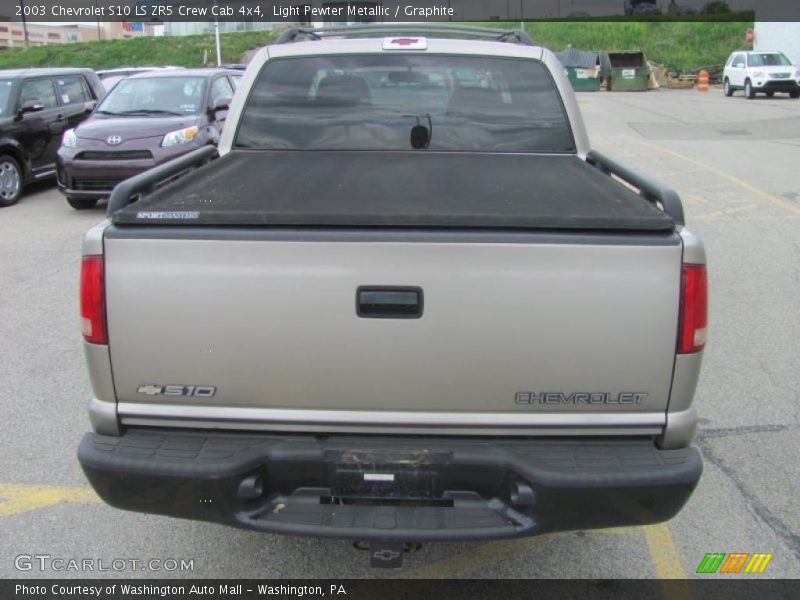 Light Pewter Metallic / Graphite 2003 Chevrolet S10 LS ZR5 Crew Cab 4x4
