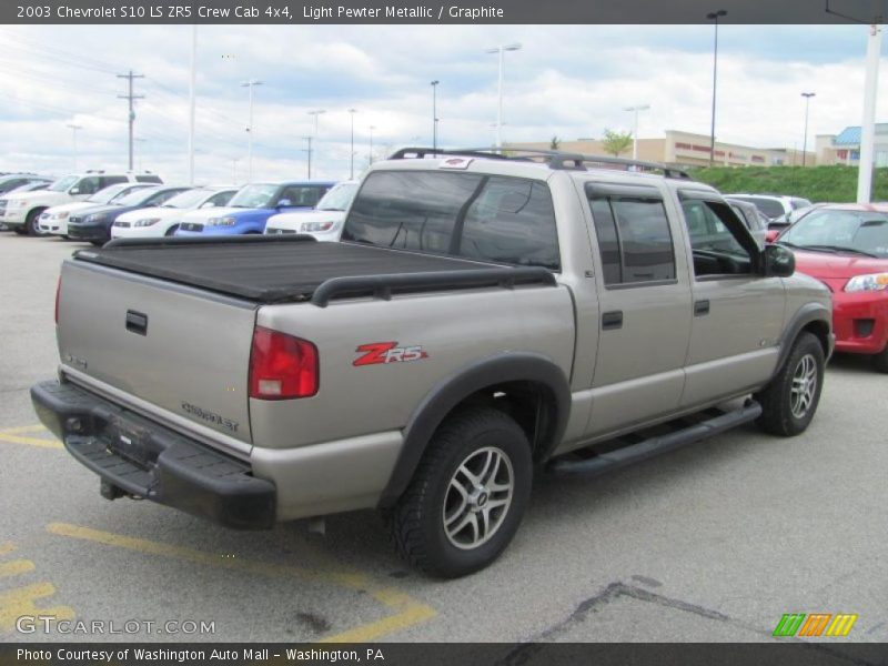 Light Pewter Metallic / Graphite 2003 Chevrolet S10 LS ZR5 Crew Cab 4x4