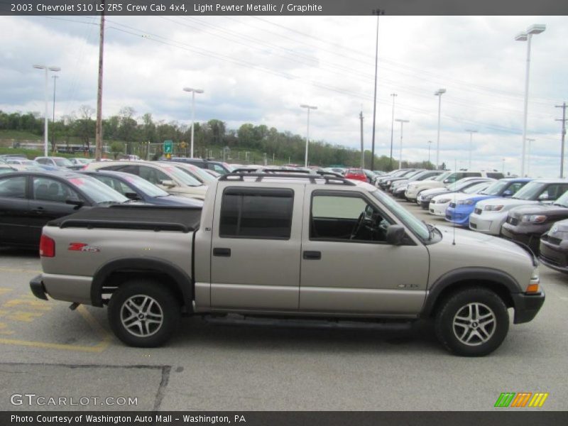 Light Pewter Metallic / Graphite 2003 Chevrolet S10 LS ZR5 Crew Cab 4x4