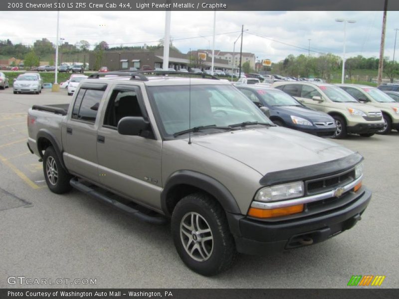 Light Pewter Metallic / Graphite 2003 Chevrolet S10 LS ZR5 Crew Cab 4x4