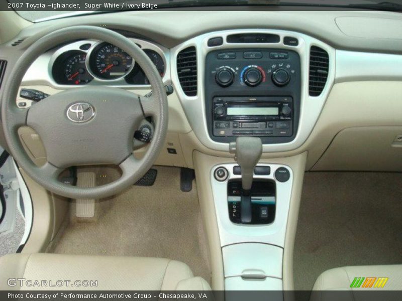 Super White / Ivory Beige 2007 Toyota Highlander