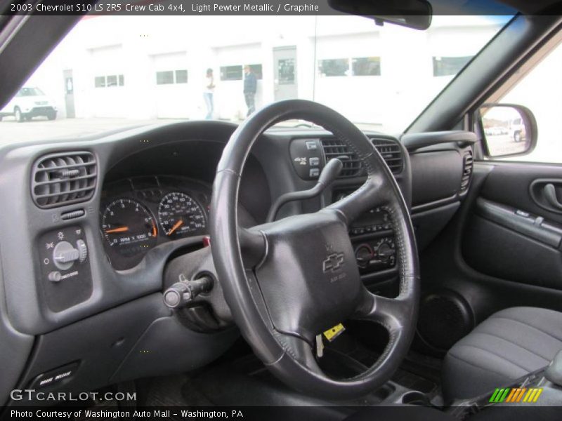 Light Pewter Metallic / Graphite 2003 Chevrolet S10 LS ZR5 Crew Cab 4x4