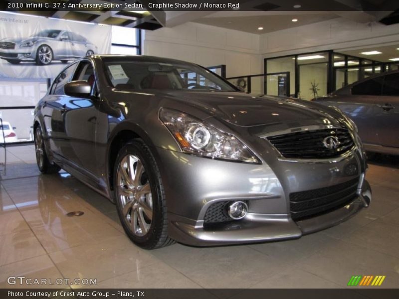 Front 3/4 View of 2010 G  37 S Anniversary Edition Sedan