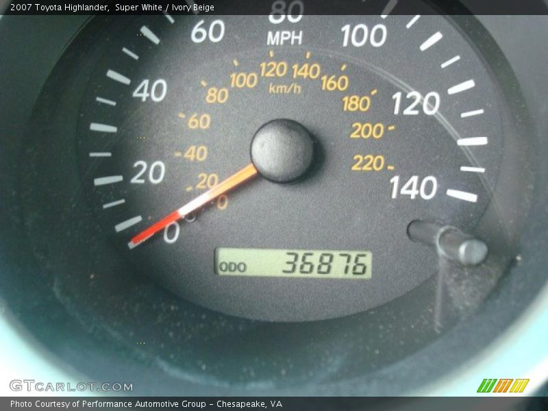 Super White / Ivory Beige 2007 Toyota Highlander