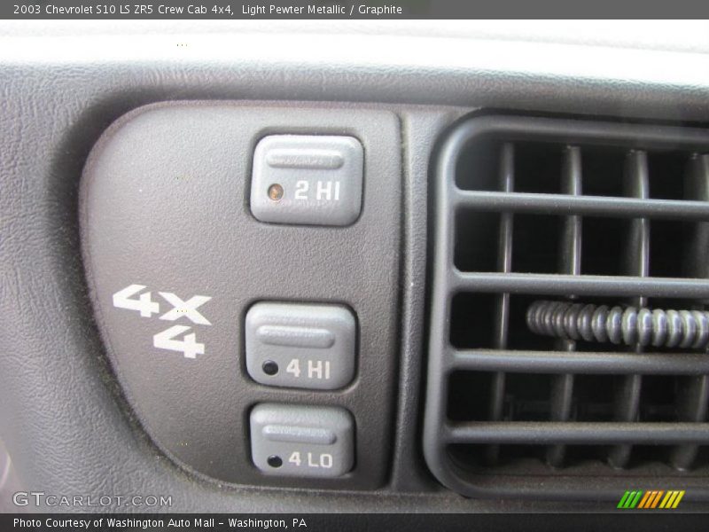 Light Pewter Metallic / Graphite 2003 Chevrolet S10 LS ZR5 Crew Cab 4x4