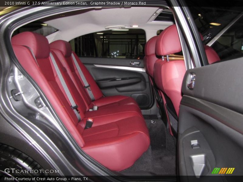  2010 G  37 S Anniversary Edition Sedan Monaco Red Interior