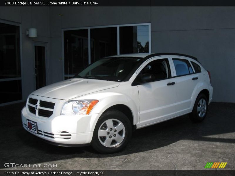 Stone White / Dark Slate Gray 2008 Dodge Caliber SE