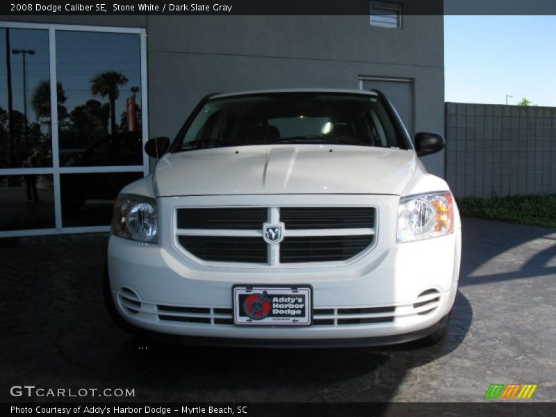 Stone White / Dark Slate Gray 2008 Dodge Caliber SE