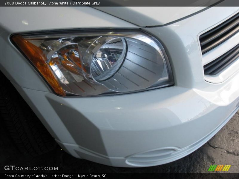 Stone White / Dark Slate Gray 2008 Dodge Caliber SE