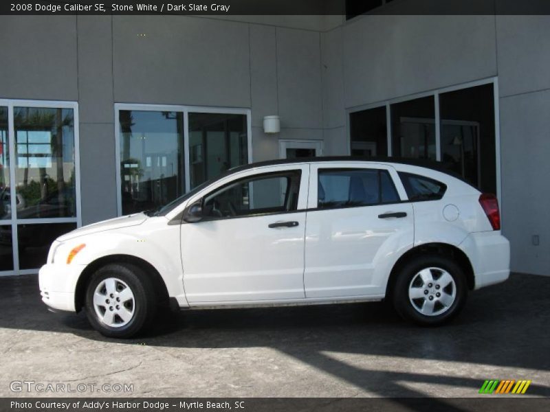 Stone White / Dark Slate Gray 2008 Dodge Caliber SE