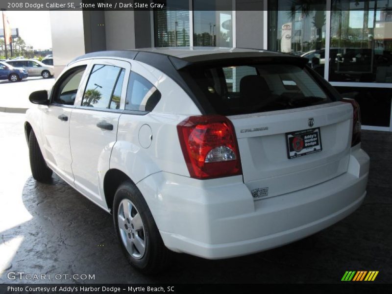 Stone White / Dark Slate Gray 2008 Dodge Caliber SE