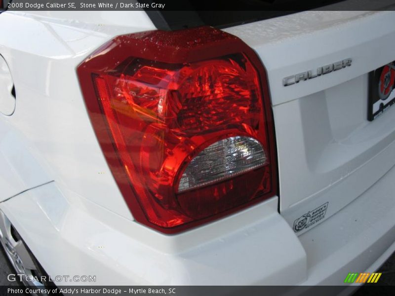 Stone White / Dark Slate Gray 2008 Dodge Caliber SE