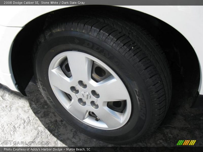 Stone White / Dark Slate Gray 2008 Dodge Caliber SE