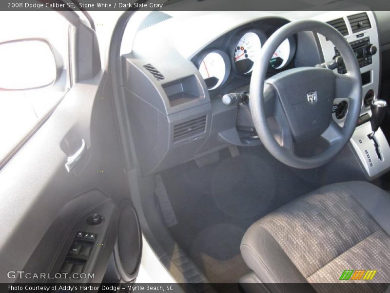 Stone White / Dark Slate Gray 2008 Dodge Caliber SE