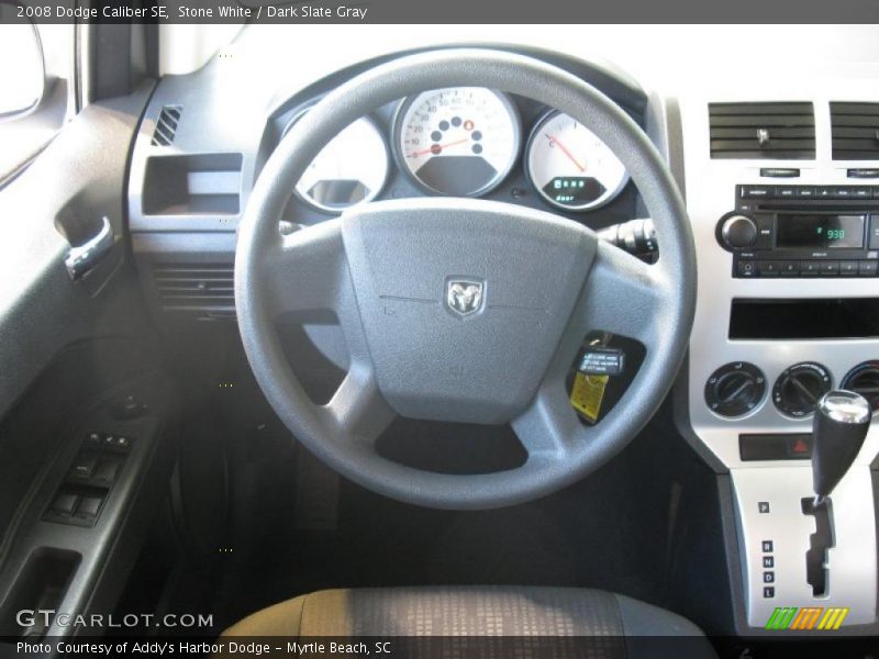 Stone White / Dark Slate Gray 2008 Dodge Caliber SE