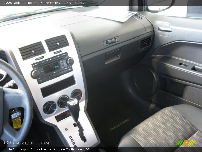 Stone White / Dark Slate Gray 2008 Dodge Caliber SE