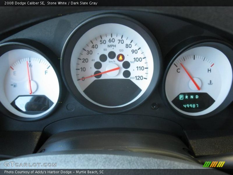 Stone White / Dark Slate Gray 2008 Dodge Caliber SE