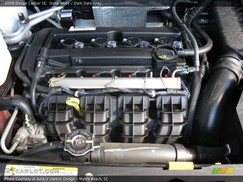 Stone White / Dark Slate Gray 2008 Dodge Caliber SE