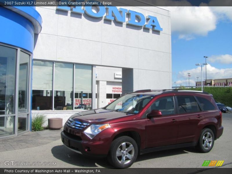 Dark Cranberry Metallic / Beige 2007 Suzuki XL7 Limited AWD