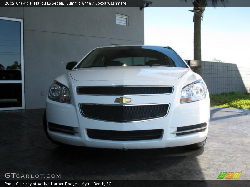 Summit White / Cocoa/Cashmere 2009 Chevrolet Malibu LS Sedan